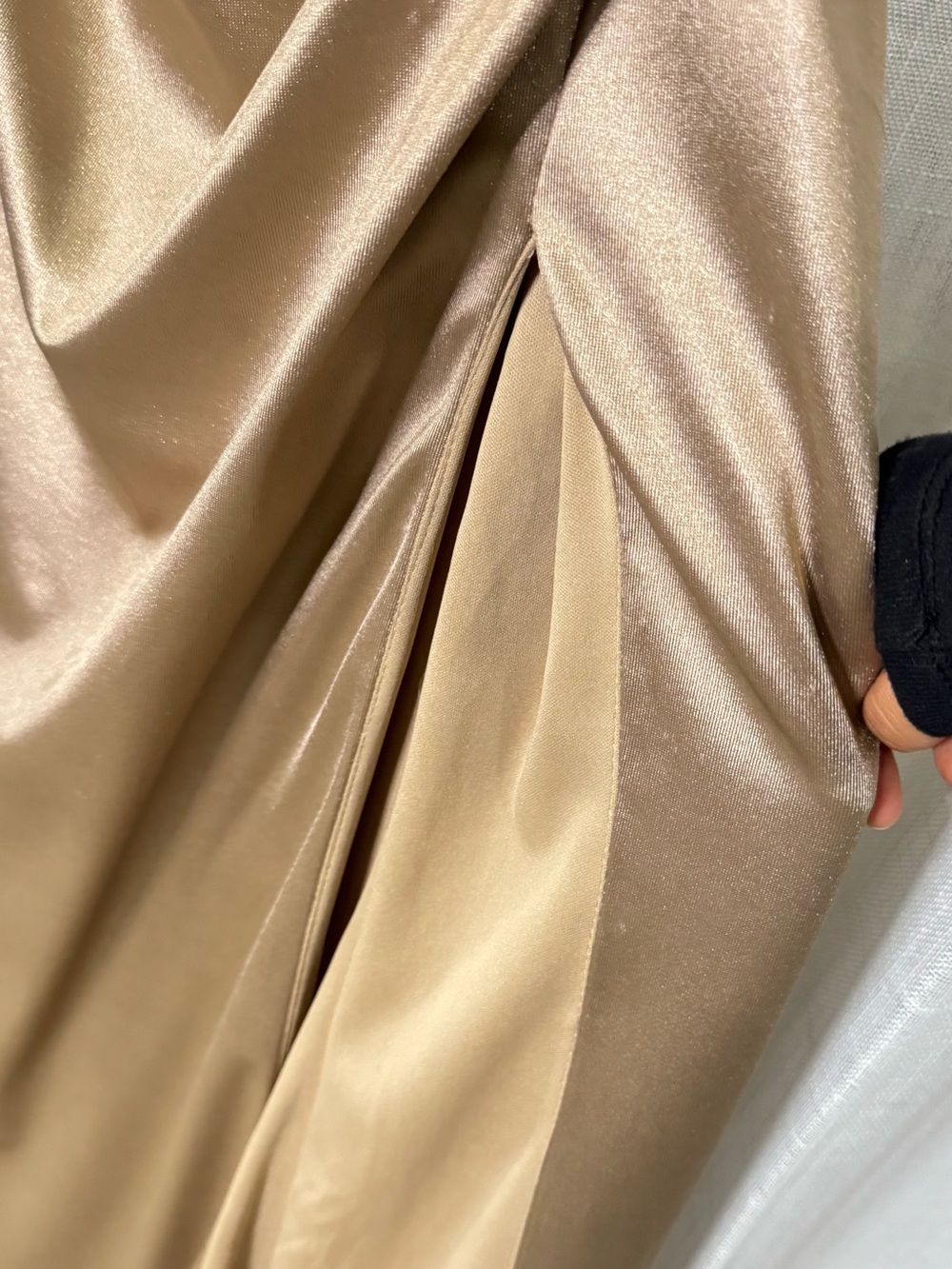 Ladivine Embellished Corset Satin Prom Dress Nude Mermaid Gown - Picture 6 of 13